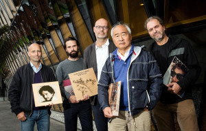 The band of researches at Karolinska Institutet have been partaking in a 17-year contest to see who can quote Bob Dylan the most in scientific articles before going into retirement. Credit: Karolinska Institutet