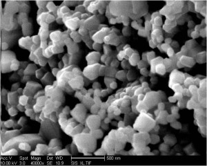 Engineers at UC San Diego have developed a nanoparticle-based material for concentrating solar power plants that converts 90% of captured sunlight to heat. With particle sizes ranging from 10 nanometers to 10 micrometers, the multiscale structure traps and absorbs light more efficiently and at temperatures greater than 700 degrees Celsius.Credit: Renkun Chen, Mechanical Engineering Professor, UC San Diego Jacobs School of Engineering