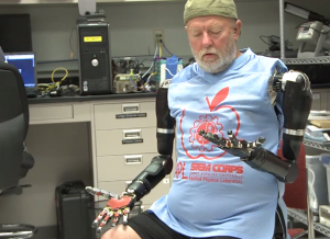 While others have been able to control robotic limbs with their mind, the technique is new enough that dual-control has never been tried before.Credit: Johns Hopkins