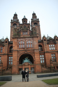 Dan Fatton, Director of Development and Membership Services and Christie Knef, ECS Director of Meetings outside Kelvingrove Museum.