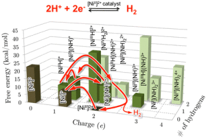 Using a desktop computer, scientists can query the model about the thermodynamic properties needed to create the desired catalysts. They can use those parameters to inform experimentalists in their synthetic work.Image: Accounts of Chemical Research