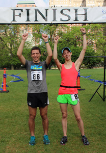 Top male and female finishers, 