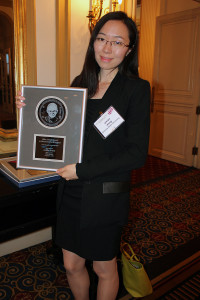 Arizona State University's Yixian Wang and the Allen J. Bard Award. 