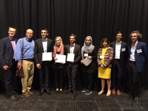 The Low Temperature Fuel Cell student power award winners with the Low Temperature Fuel Cell lead and co-organizers.
