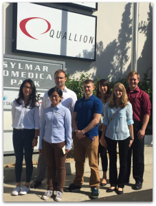 Members of the UCLA student chapter during a visit to a local battery manufacturing plant.