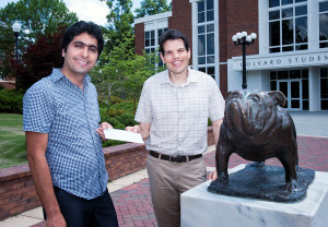 Hadi Khani, an ECS Summer Fellowship 2015 winner and his advisor.