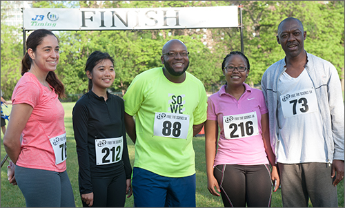 Chicago 5K finish line