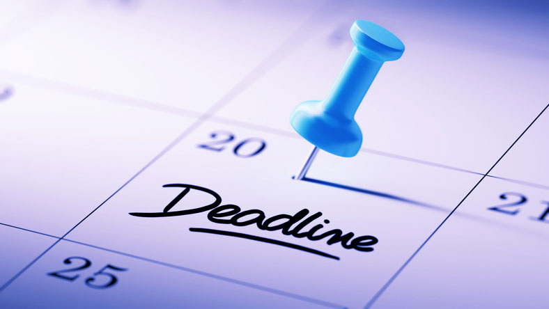 Deadlines Fast Approaching - ECS